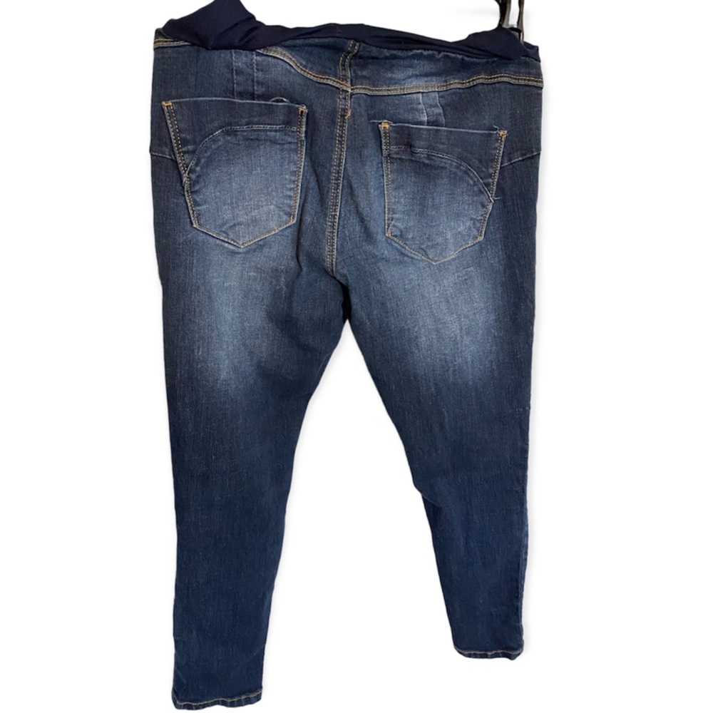 BELLA VIDA MATERNITY Jeans dark washed blue Size Small - Picture 5 of 5